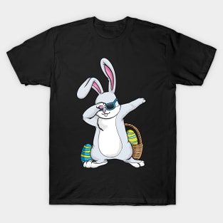 Bunny with Sunglasses and Egg at Hip Hop Dance Dab T-Shirt